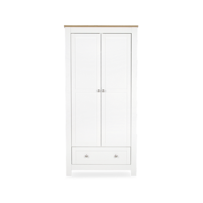 CuddleCo Burford Wardrobe - White & Oak