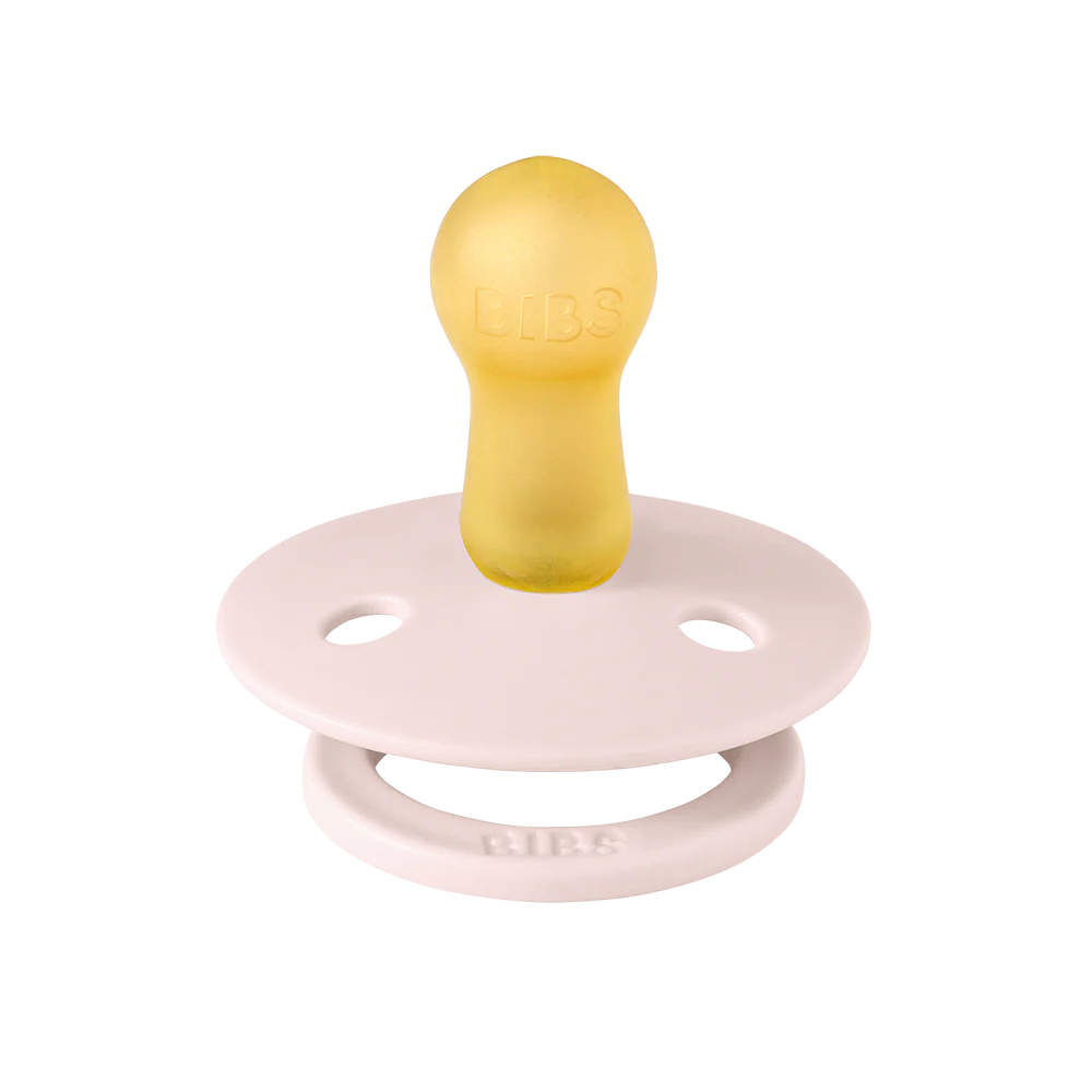 BIBS Colour Pacifier 2 Pack Latex - Pale Butter/Petal