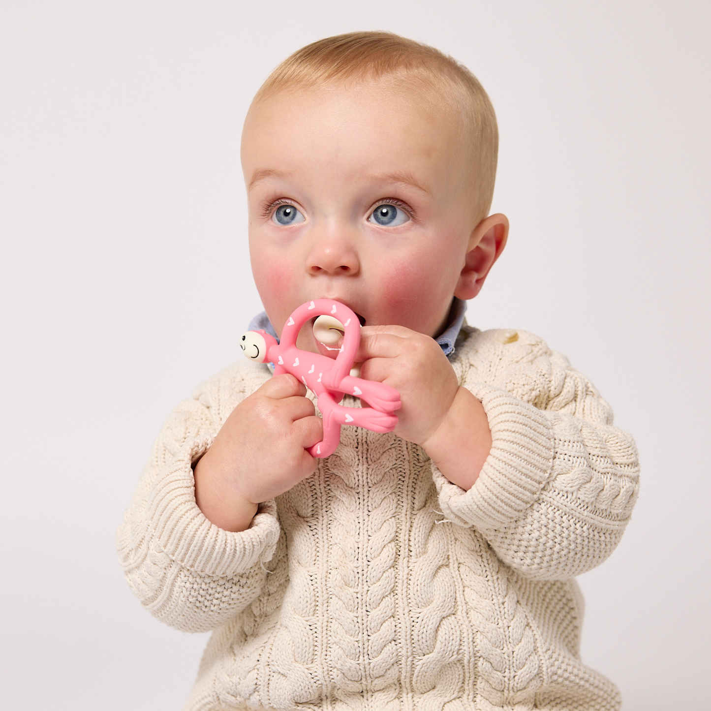 Matchstick Monkey Original Teether - Hearts