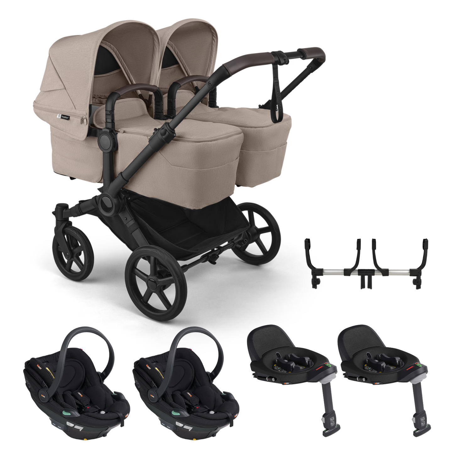 Bugaboo Donkey 6 Twin with BeSafe Go Beyond 2 Travel System
