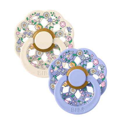 BIBS x LIBERTY Boheme Dummies 2 Pack Chloe Meadow - Ivory Mix