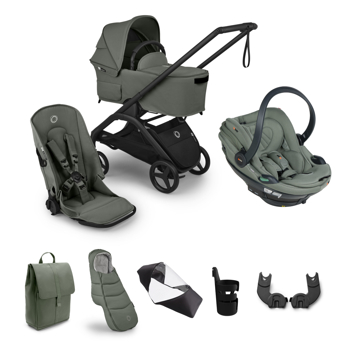 Bugaboo Dragonfly Plus Essential Bundle with BeSafe Go Beyond2 Travel System
