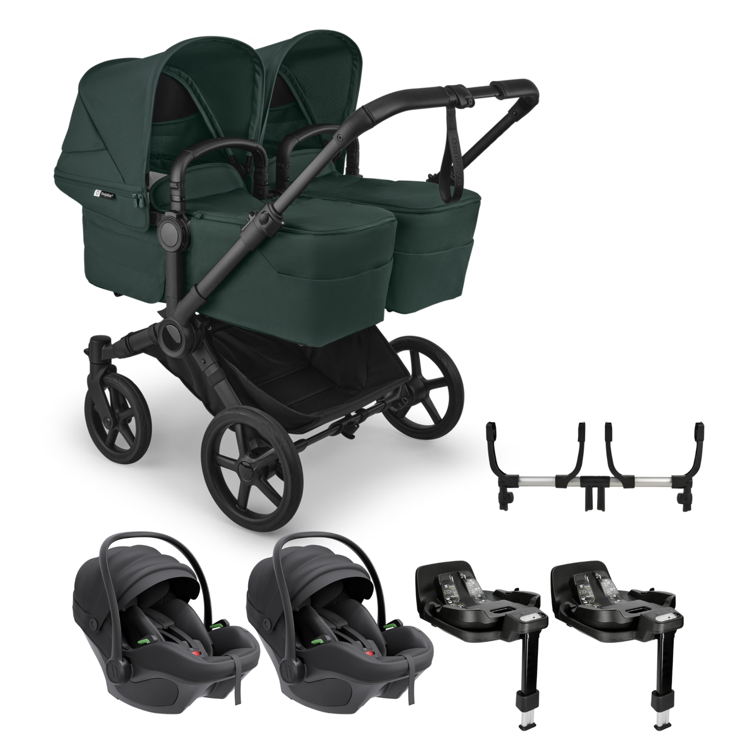 Bugaboo Donkey 6 Twin with Avionaut Pixel 3 Travel System