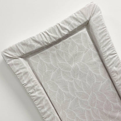 Bobbin and Bumble Baby Changing Mat - Beige Leaf Print