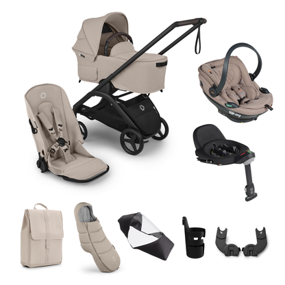 Bugaboo Dragonfly Plus Essential Bundle with BeSafe Go Beyond2 Travel System