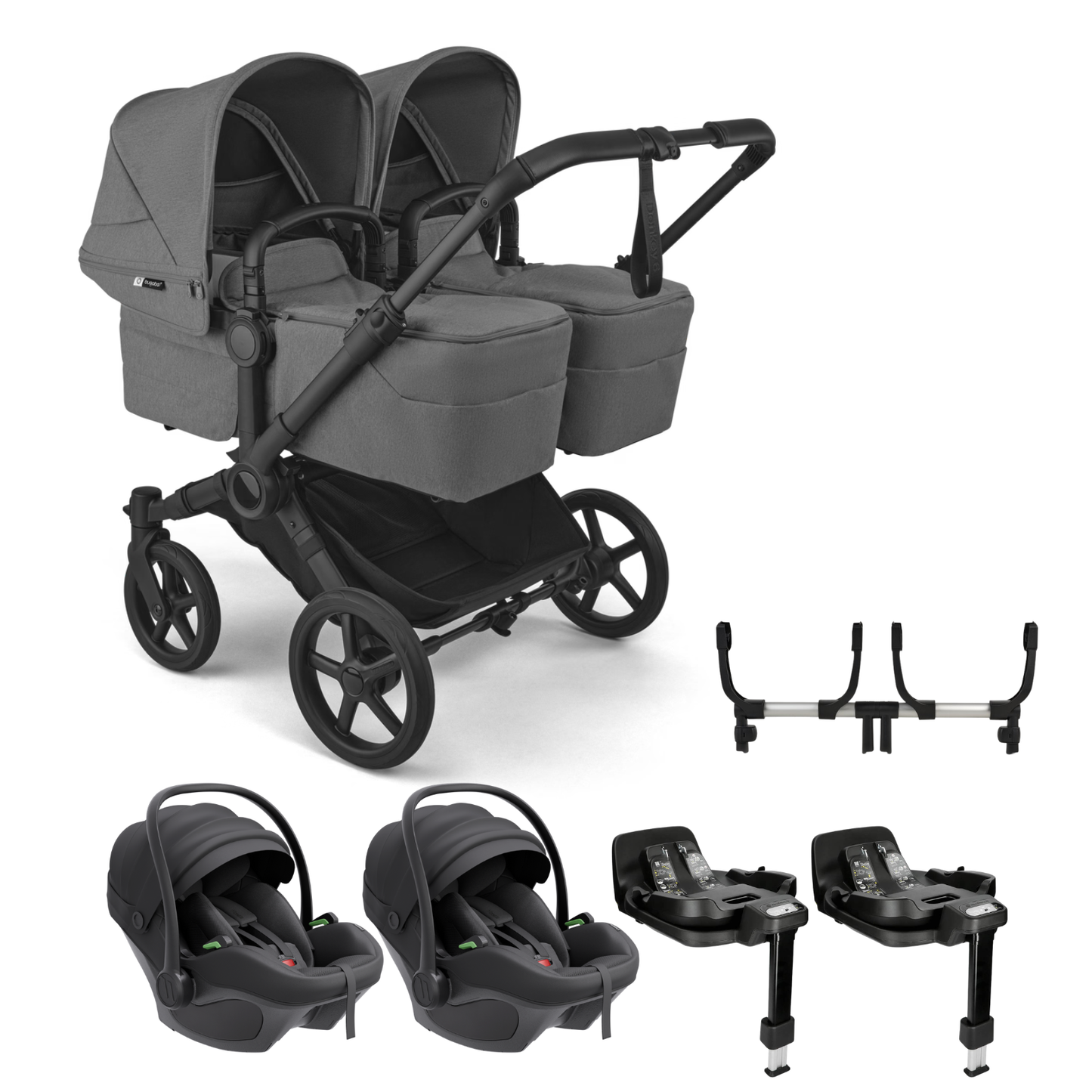 Bugaboo Donkey 6 Twin with Avionaut Pixel 3 Travel System