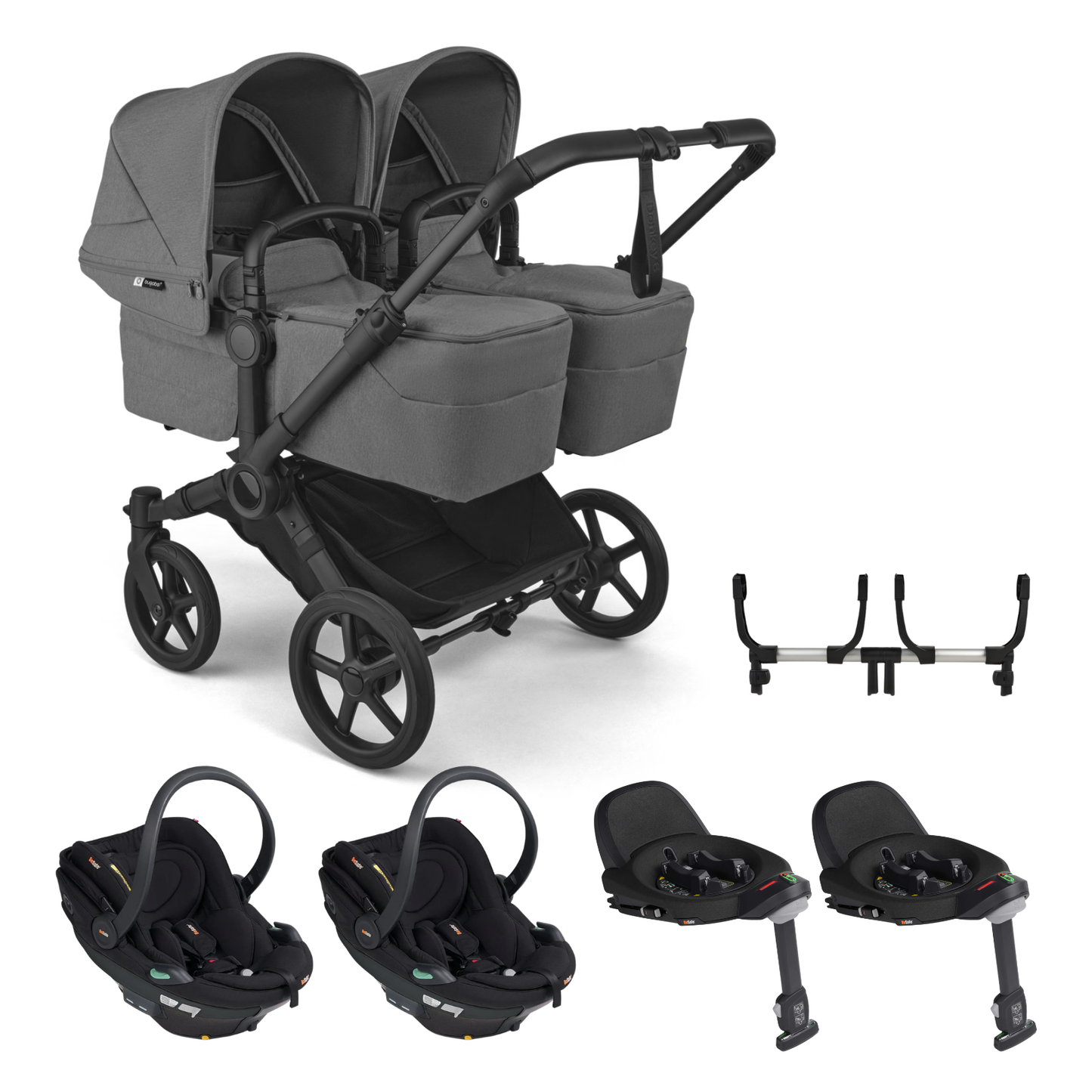 Bugaboo Donkey 6 Twin with BeSafe Go Beyond 2 Travel System