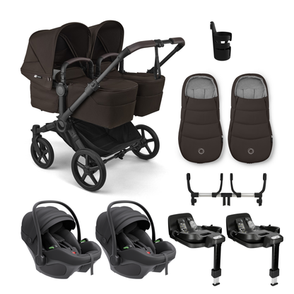 Bugaboo Donkey 6 Twin Complete Bundle with Avionaut Pixel 3 Travel System