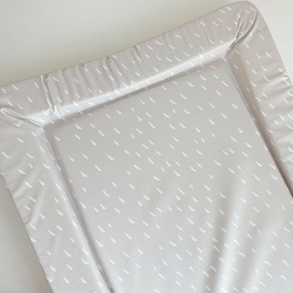 Bobbin and Bumble Baby Changing Mat - Greige Dash