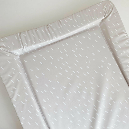 Bobbin and Bumble Baby Changing Mat - Greige Dash