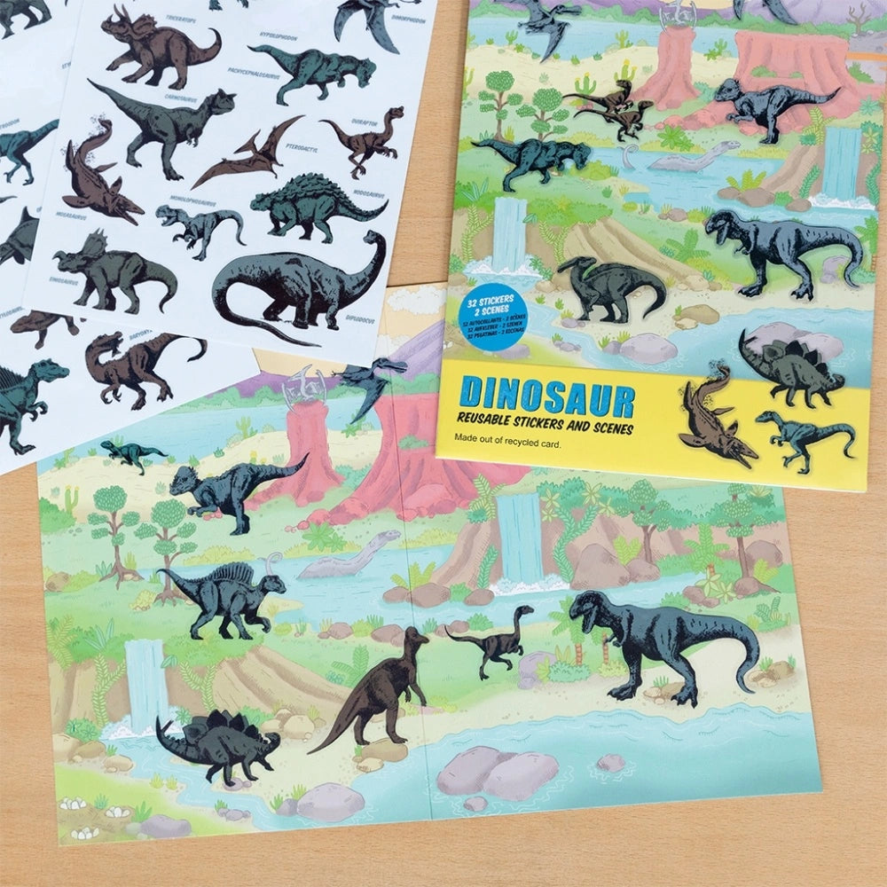 Rex London Prehistoric Land Reusable Stickers and Scenes