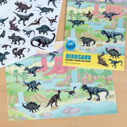 Rex London Prehistoric Land Reusable Stickers and Scenes