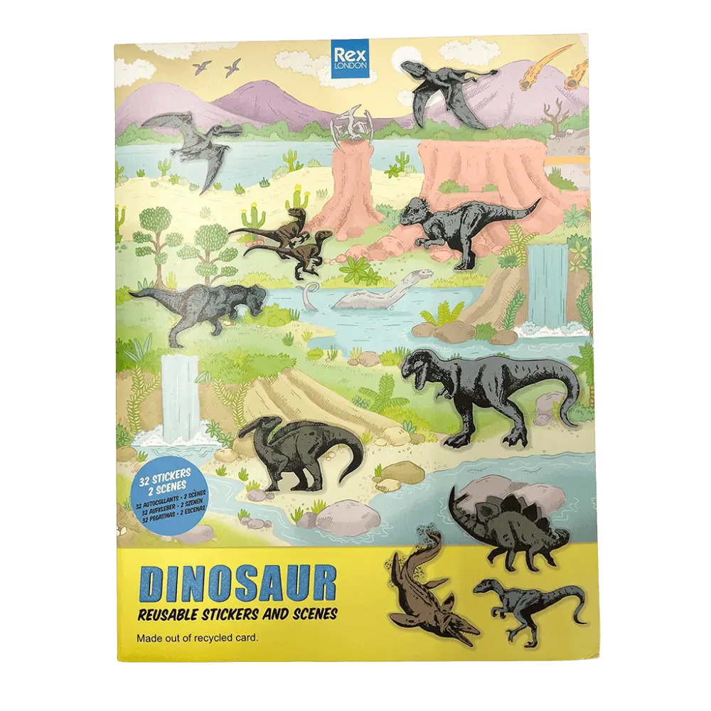 Rex London Prehistoric Land Reusable Stickers and Scenes