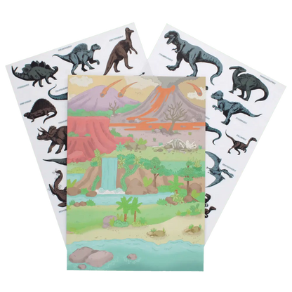 Rex London Prehistoric Land Reusable Stickers and Scenes