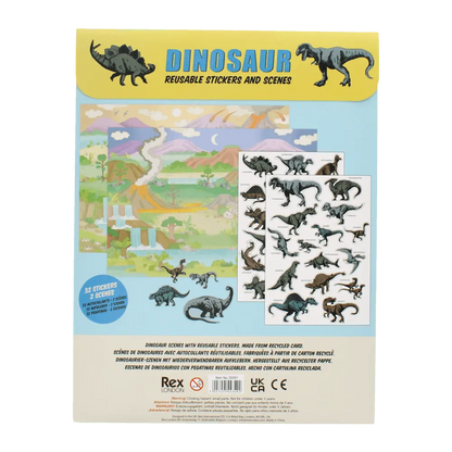 Rex London Prehistoric Land Reusable Stickers and Scenes