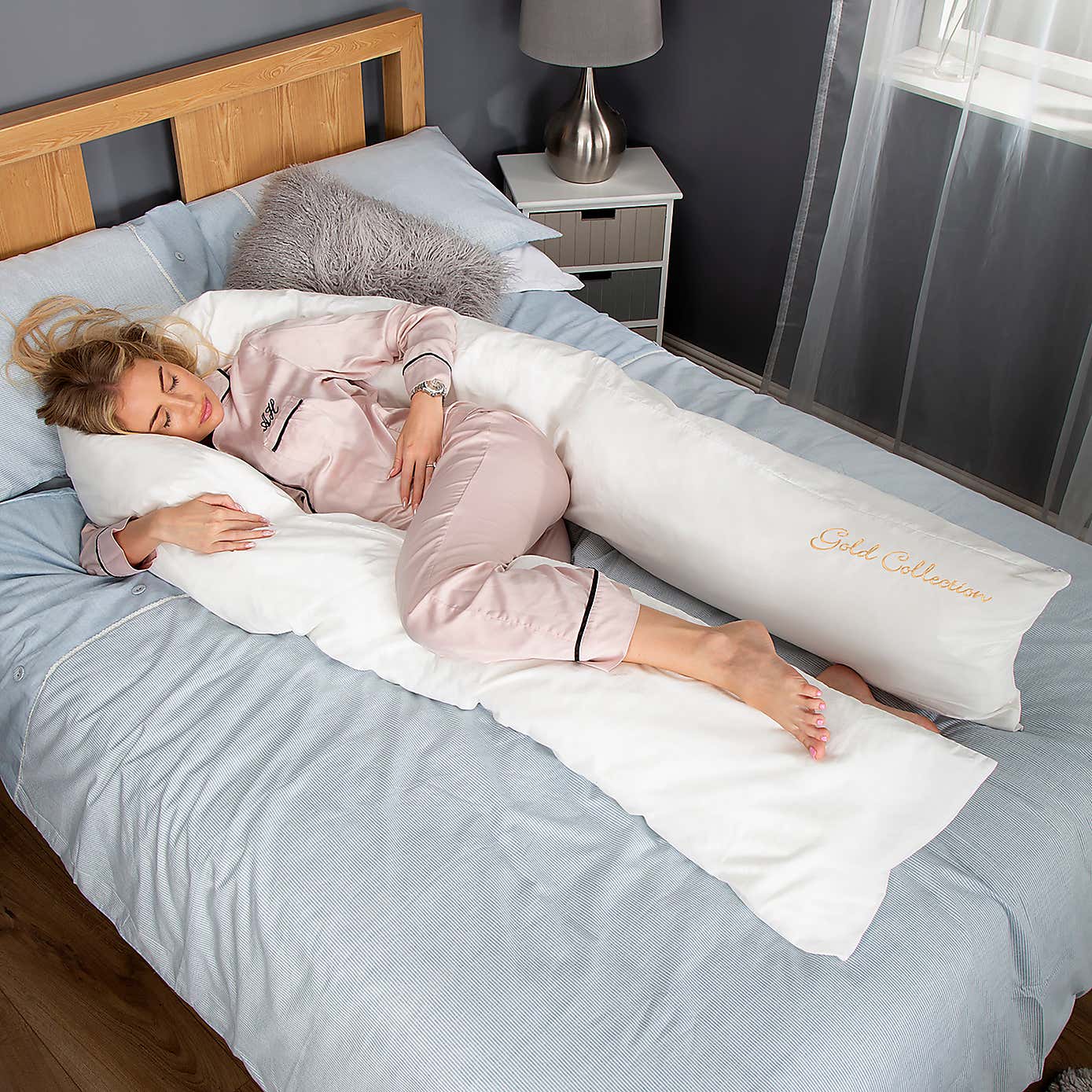 Mother&Baby Organic Cotton 12ft Deluxe Body and Baby Support Pillow