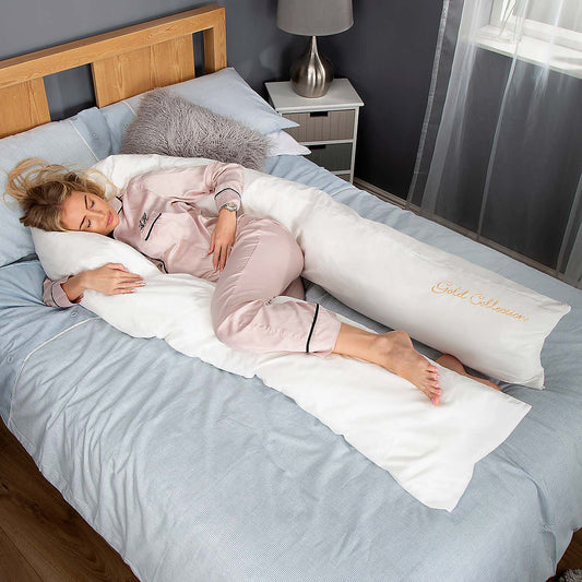 Mother&Baby Organic Cotton 12ft Deluxe Body and Baby Support Pillow