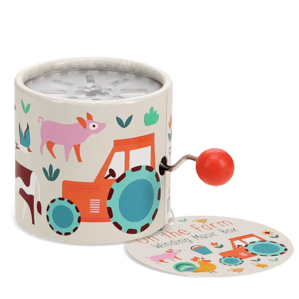 Rex London Winding Music Box - Farmyard