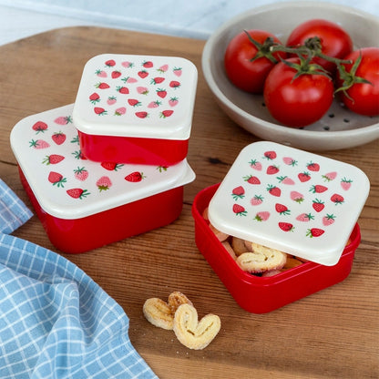 Rex London Snack Boxes - Little Strawberry