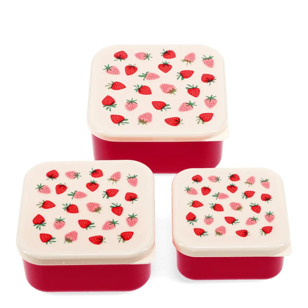 Rex London Snack Boxes - Little Strawberry