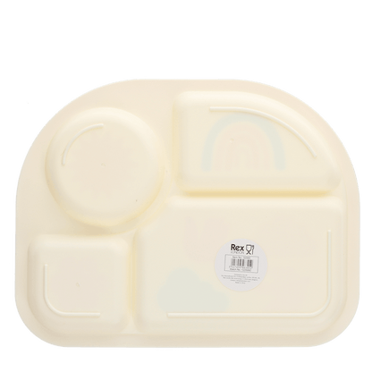 Rex London Baby and Toddler Divider Plate - Rainbow Garden