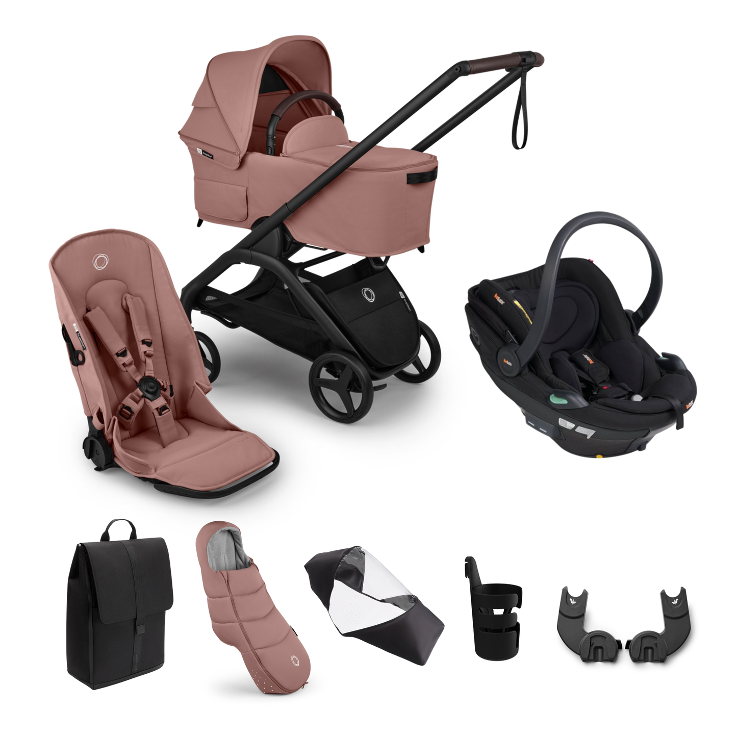 Bugaboo Dragonfly Plus Essential Bundle with BeSafe Go Beyond2 Travel System