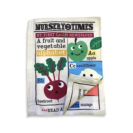 Nursery Times Crinkly Newspaper - Fruit & Veg Abc image 0
