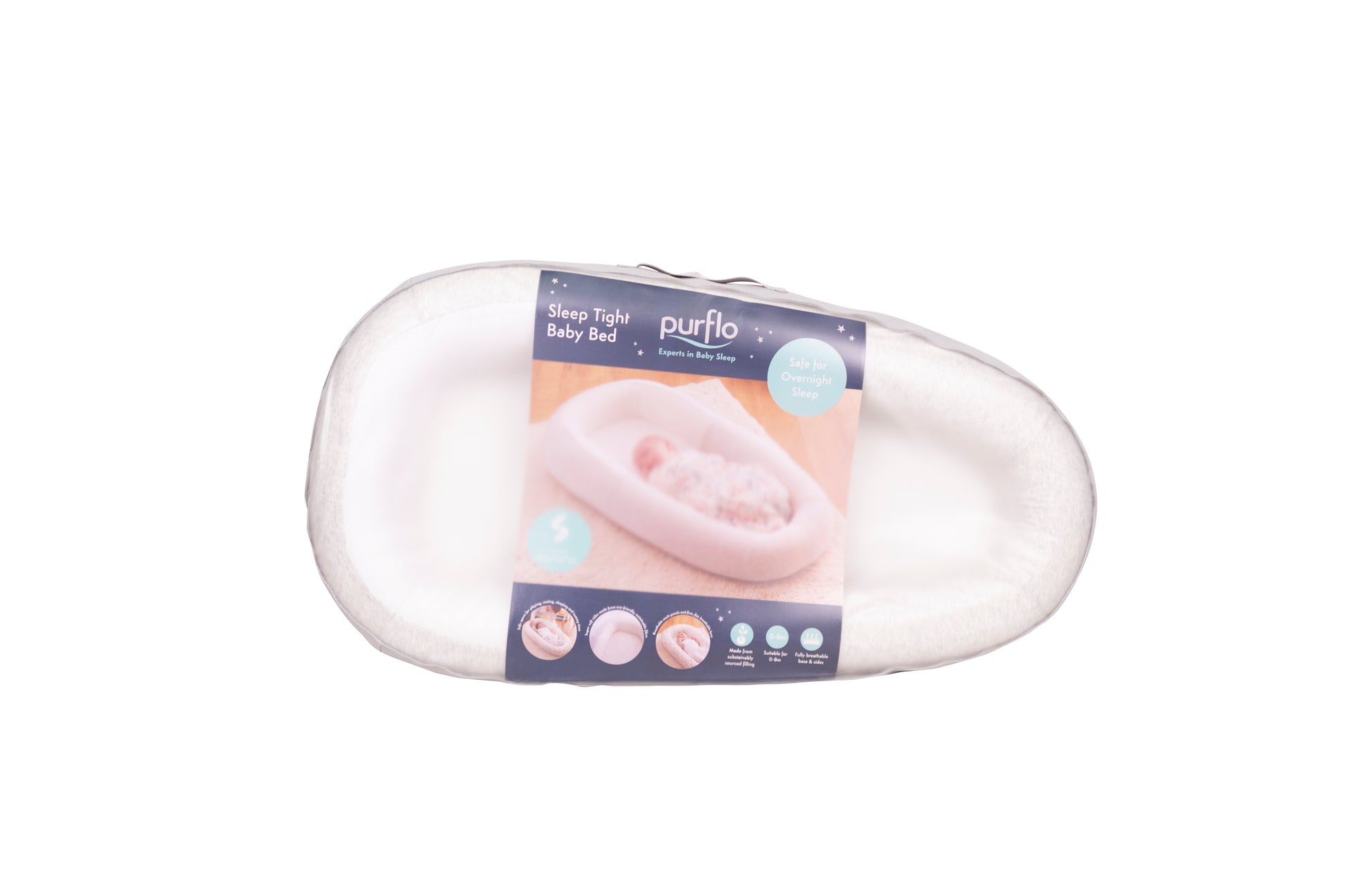 Purflo Sleep Tight Baby Bed - White image 3