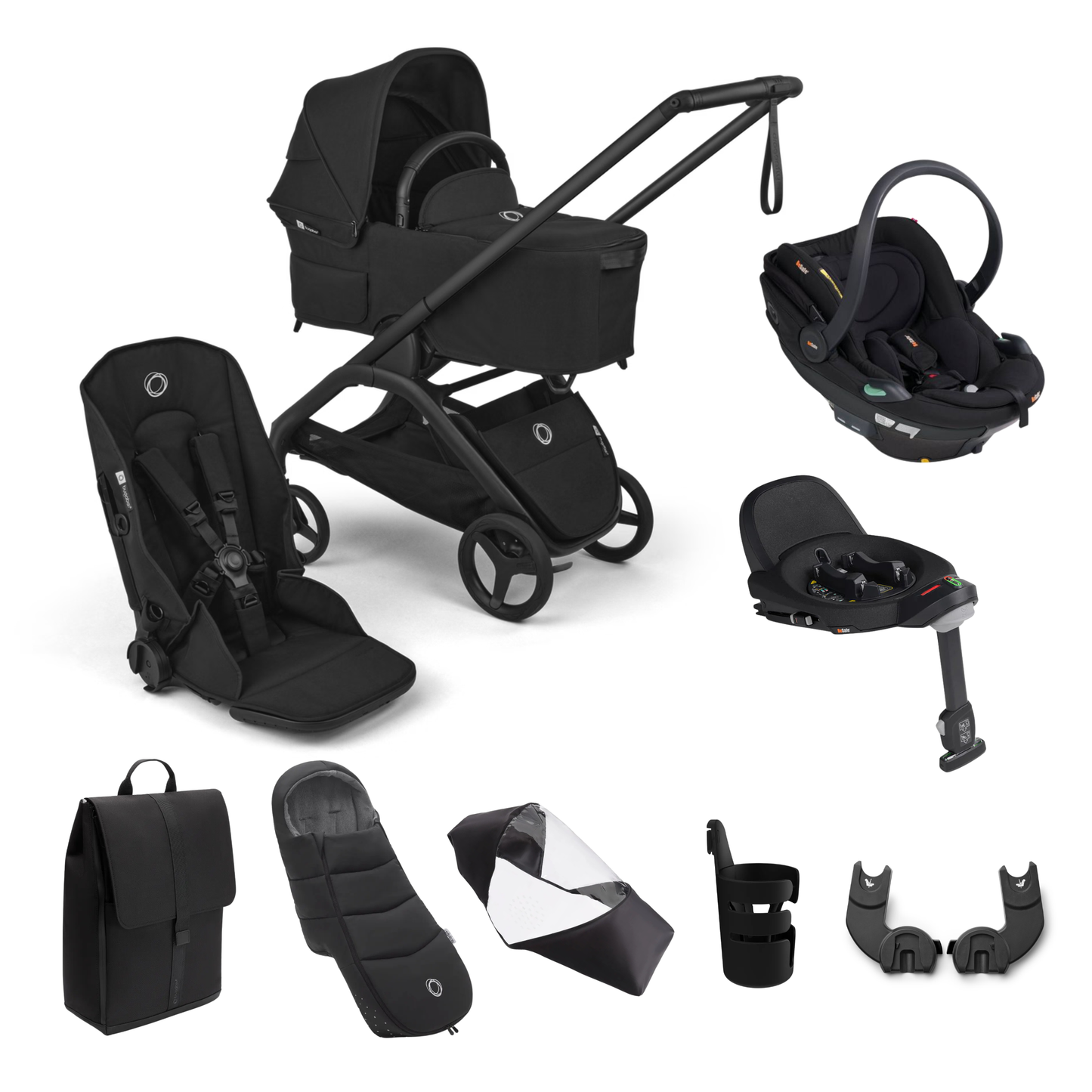 Bugaboo Dragonfly Plus Essential Bundle with BeSafe Go Beyond2 Travel System