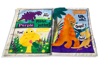 Nursery Times Crinkly Newspaper - Rainbow Dinosaurs image 2