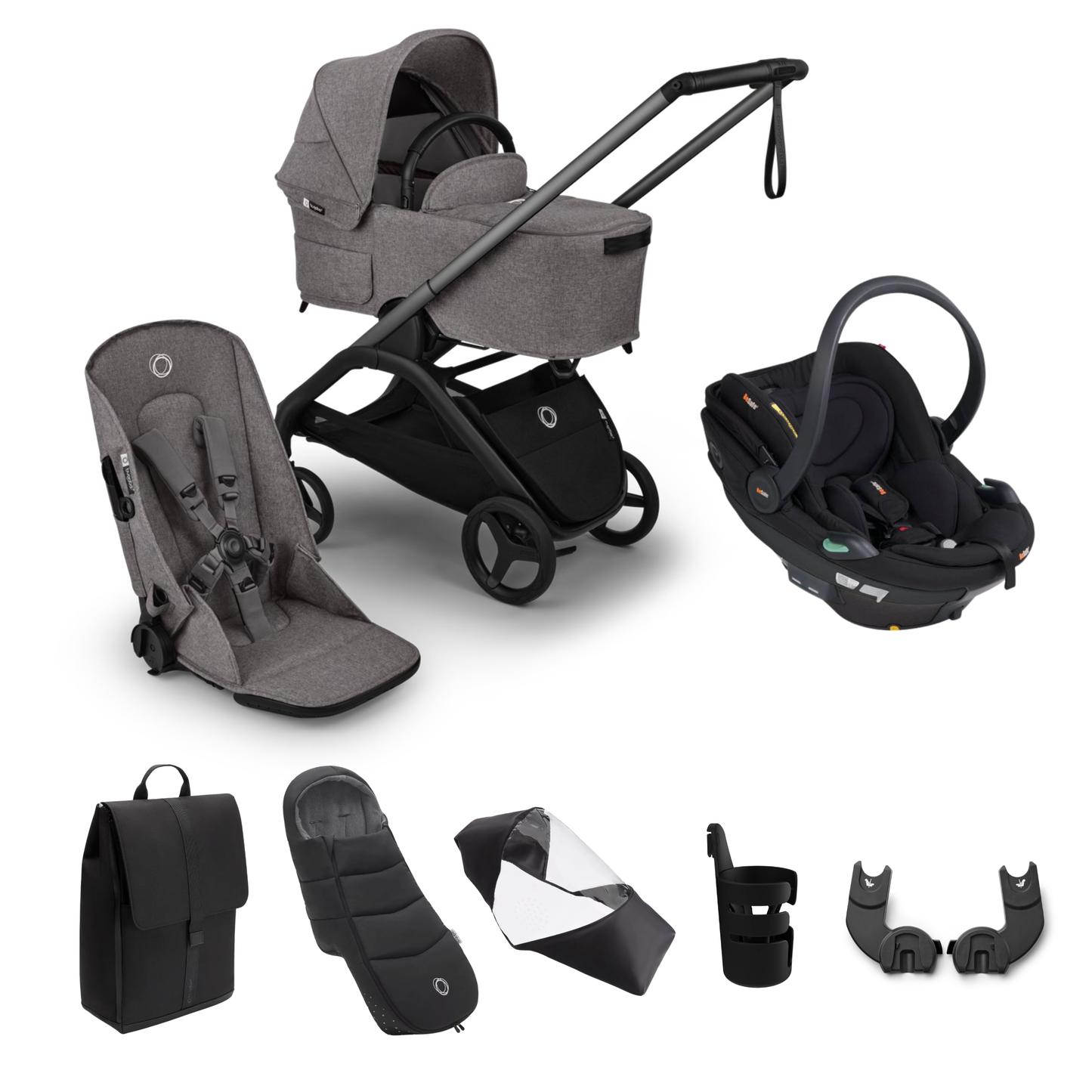 Bugaboo Dragonfly Plus Essential Bundle with BeSafe Go Beyond2 Travel System
