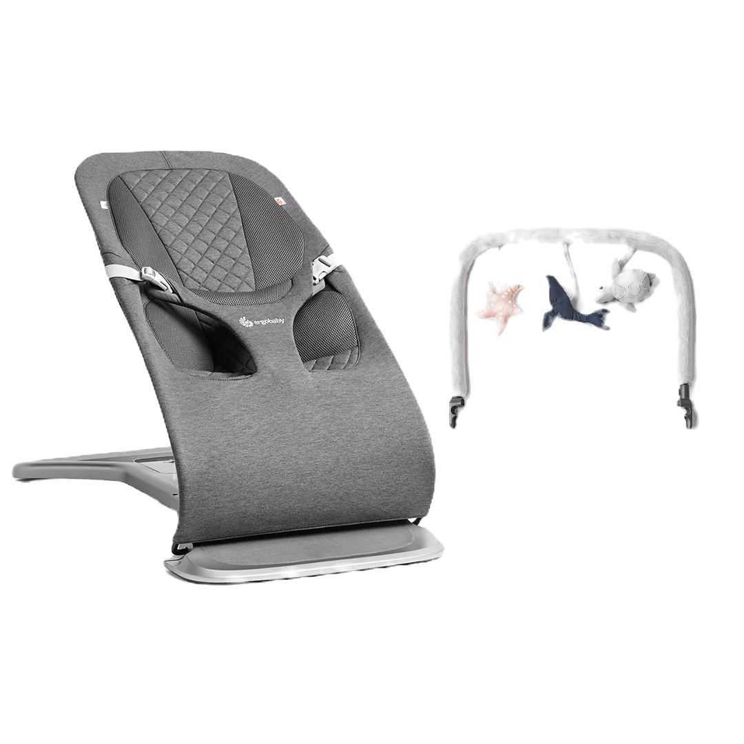 Ergobaby Evolve Baby Bouncer + Toy Bar image 3
