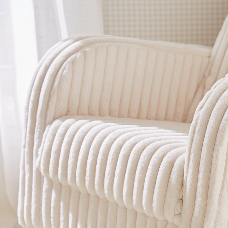 CuddleCo Etta Faux Fur Nursing Chair - Cream