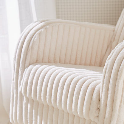 CuddleCo Etta Faux Fur Nursing Chair - Cream
