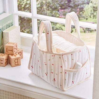 CuddleCo Nappy Caddy - Ditsy Cherry