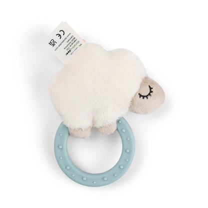 Done By Deer Sensory Rattle with Teether - Sheepy Blue