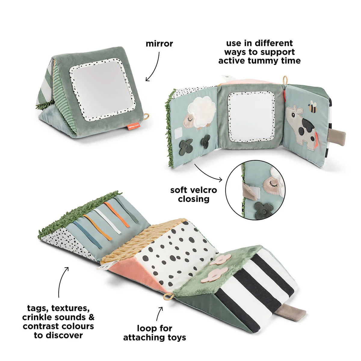 Done By Deer Fold-out Sensory Mirror - Tiny Farm