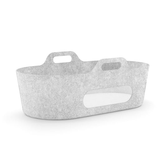 Snüz SnuzBaskit Light Grey Moses Basket & Dove Stand image 1