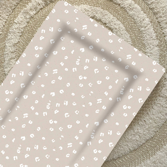 Bobbin and Bumble Baby Changing Mat - Sand Animal Print