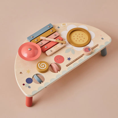 Just Bee Kids Wooden Table Top Music Activity Table
