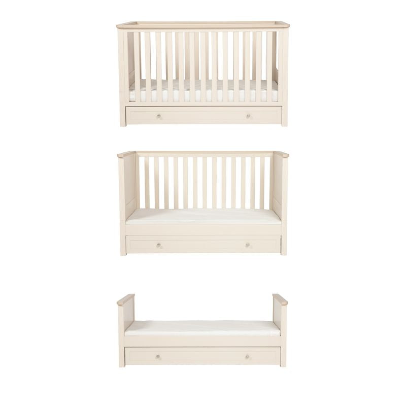 Bebe & Beyond Wanderer 3 Piece Nursery Furniture Set - Cashmere/Oak