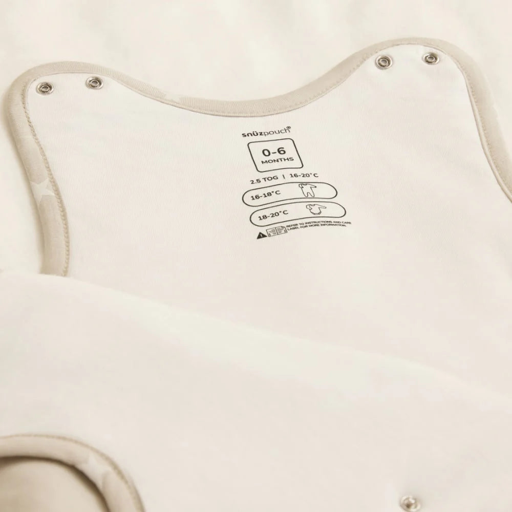 SnuzPouch Sleeping Bag 2.5T - Grey Cloud