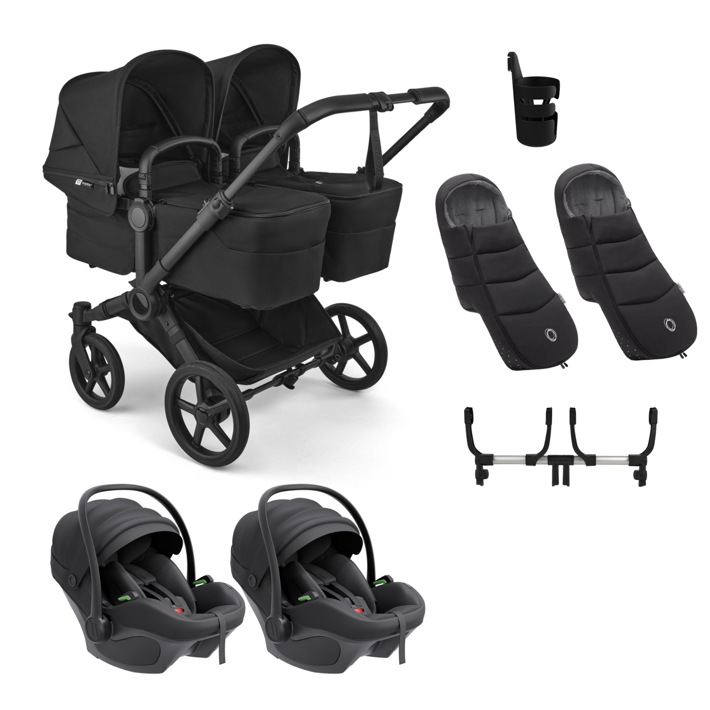 Bugaboo Donkey 6 Twin Complete Bundle with Avionaut Pixel 3 Travel System