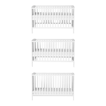 Bebe & Beyond Dreamer 3 Piece Nursery Furniture Set - White