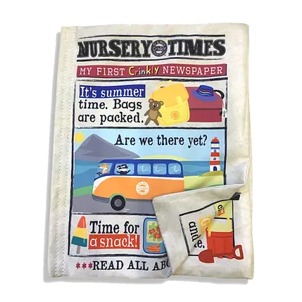 Nursery Times Crinkly Newspaper - Summer image 0
