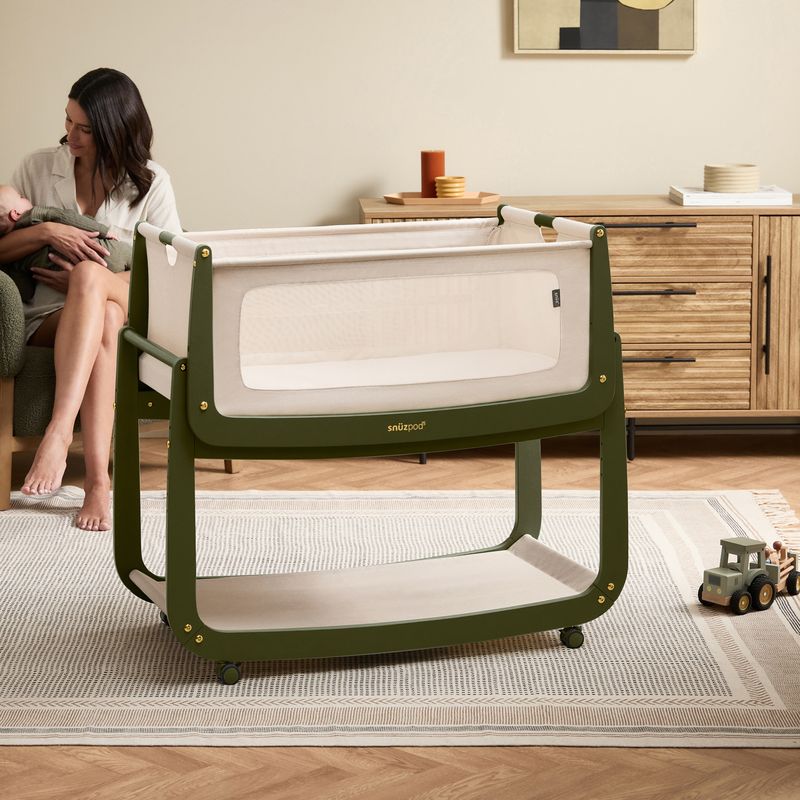 Snüz SnuzPod5 Bedside Crib - Olive