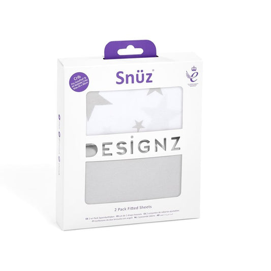 Snüz SnuzPod4 2 Pack Fitted Crib Sheets - Stars image 1