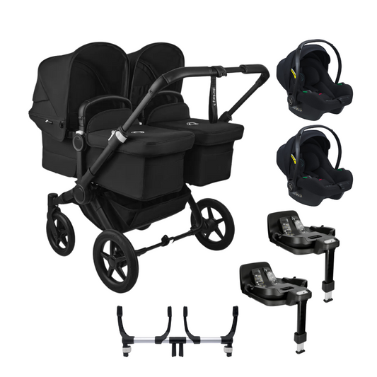 Bugaboo Donkey 5 Twin Pushchair with 2 Avionaut Cosmo Smart & 2 Dock2 Isofix Base