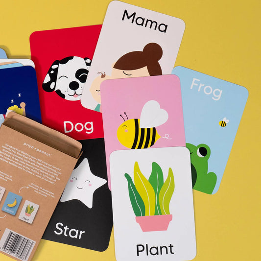 Priya & Peanut First Words Flashcards image 1