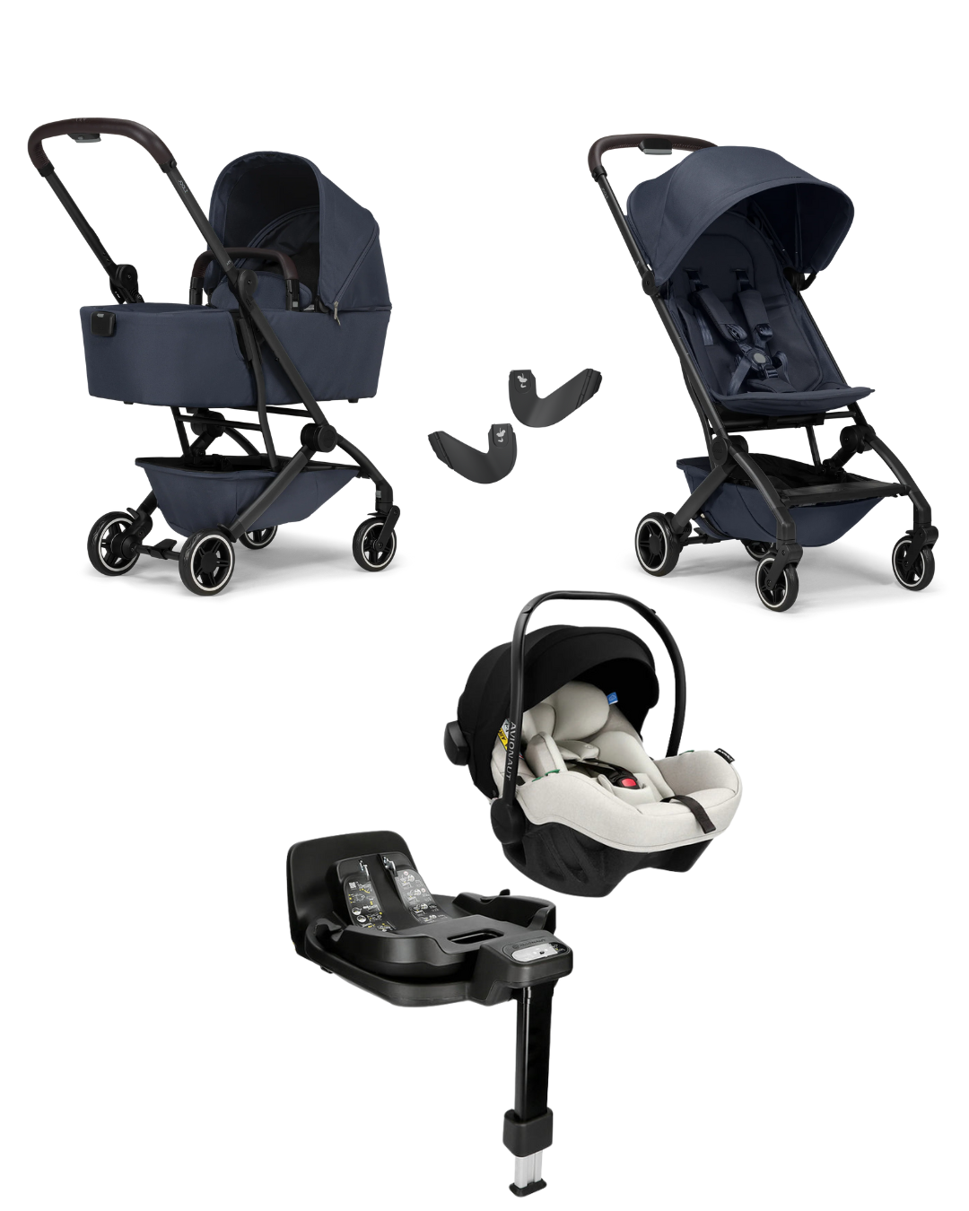 Joolz Aer+ with Cot Bundle with Avionaut Pixel Pro 2.0C & Orbit IQ Rotating Isofix Base